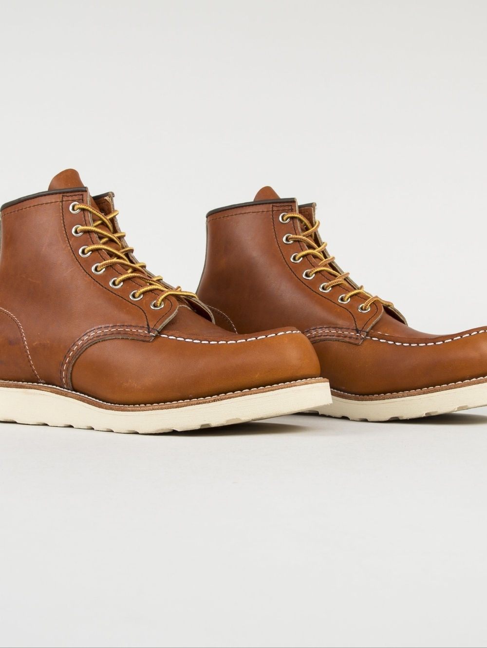 Men's Red Wing 875 Brown Leather Moc Toe Work Boots